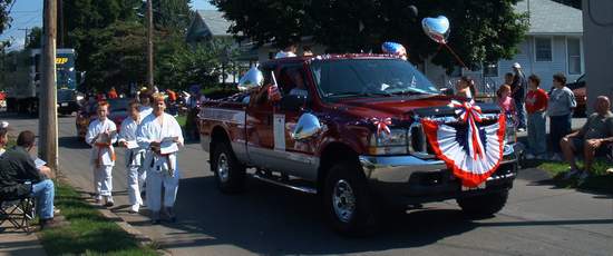 Here come the karate kids!