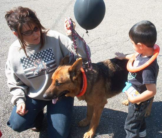 Chris is more interested in the dog though!