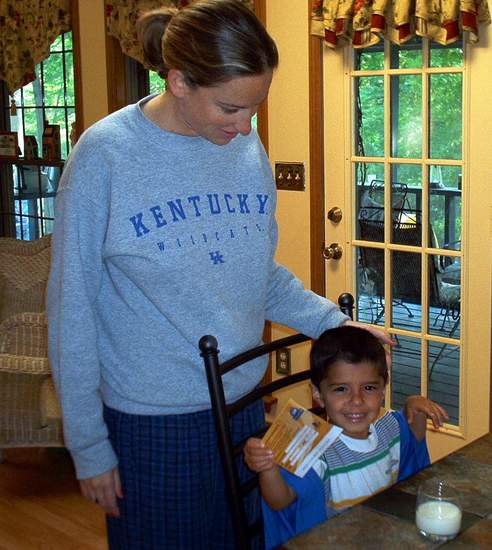 Jen and Chris having fun!