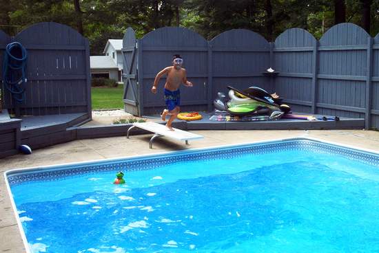 Ben making his way for a dive!