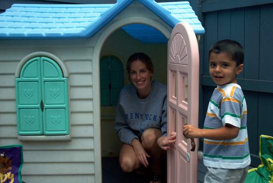 I didn't get invited over to the house!