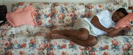 Lilly and I were very tired!