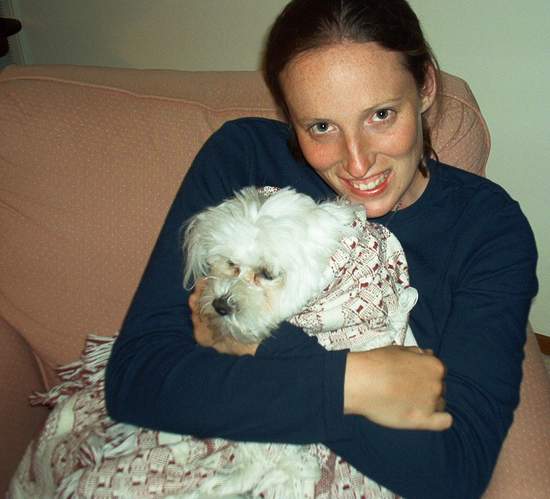 Amy with an old lady that looks a lot like Lilly!