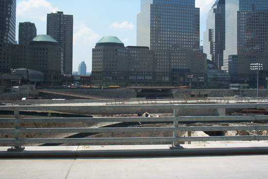 Where the World Trade Center used to be.