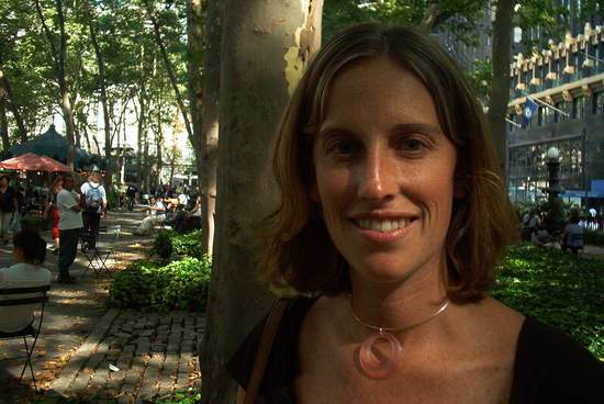 After a fun day with the family, Jen and I rested in Bryant Park.