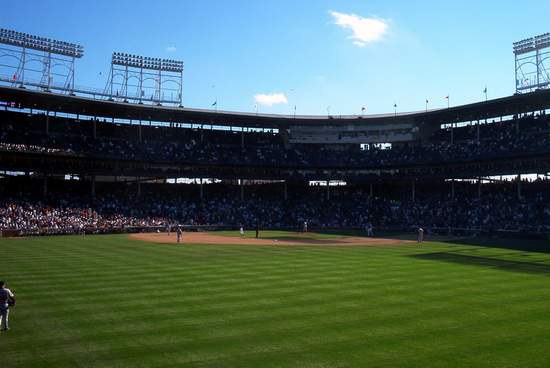 The view of the field from our seats!