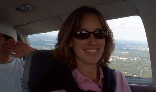 Nervous Jen in the air!
