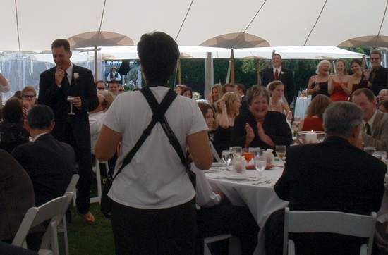 Kevin cracking everyone up with his speech!