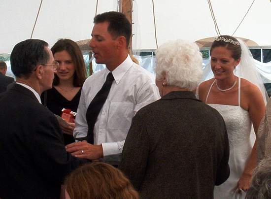 Kevin giving Popop some advice on how to treat the ladies!