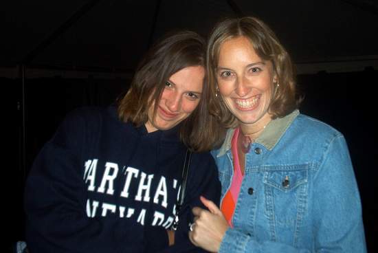 Jen and Megan in their new clothes!