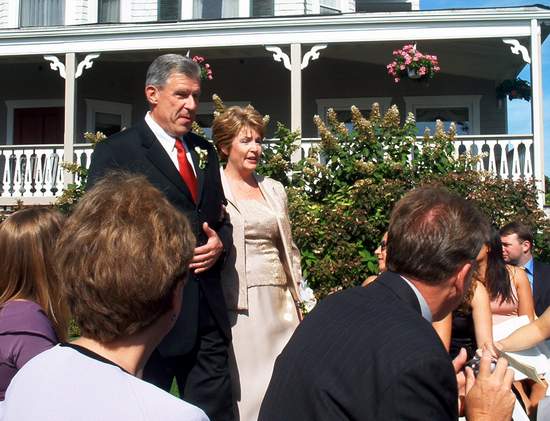 Dave and Maureen, the parents of the groom!