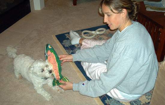 Jen loved the Salmon!