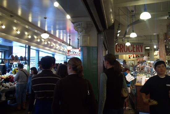 Touring around in the fish market!