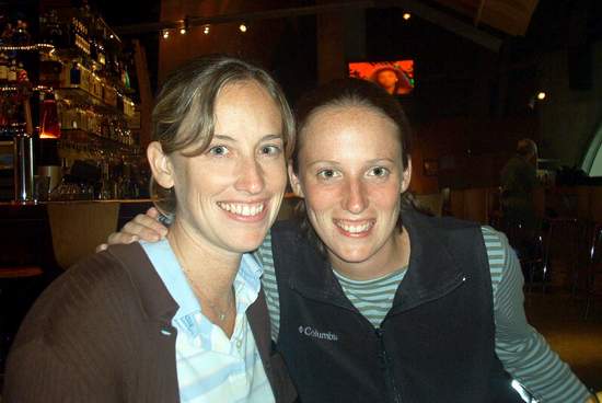 Jen and Amy inside the EMP bar!
