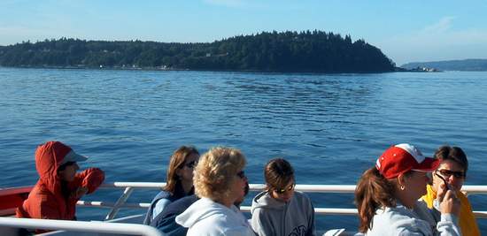 Out in the sound!