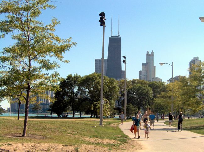 Downtown from the lake!