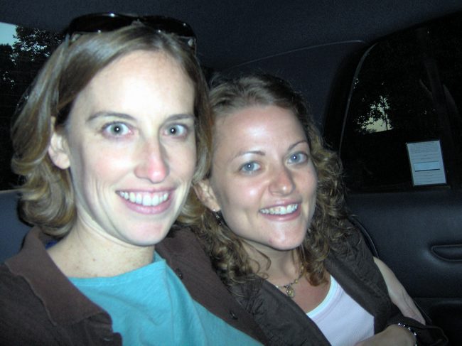 After the wine guzzling, I mean tasting, we headed towards dinner.