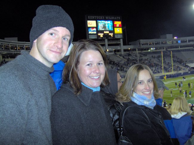 Good times!  The Cats actually won!