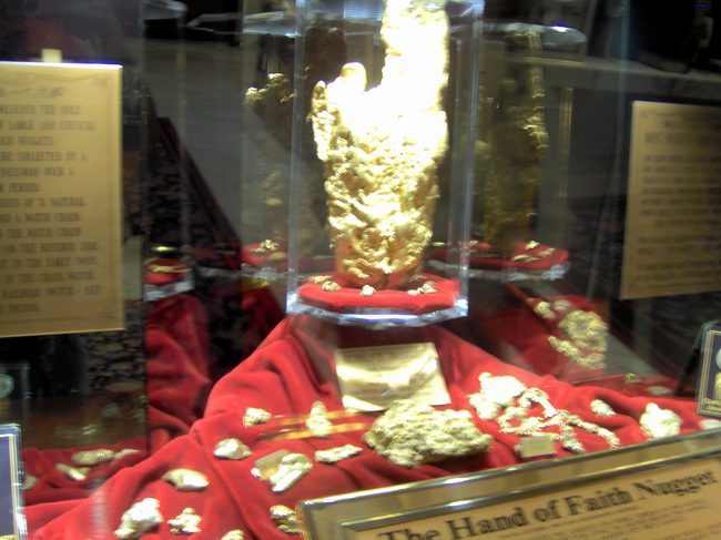 The worlds biggest gold nugget on display at, you guessed it, the Golden Nugget!