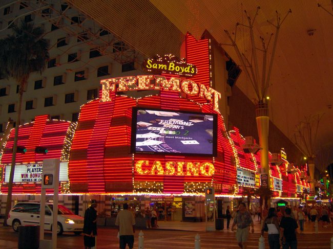 There's a lot of lights on Fremont Street!