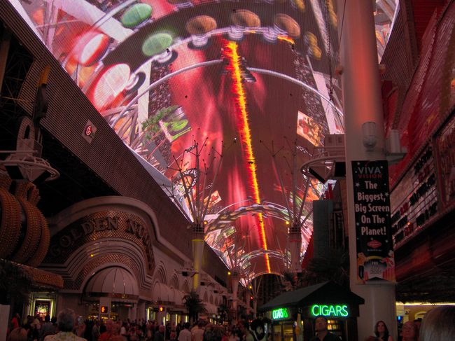 The Fremont Street Experience!