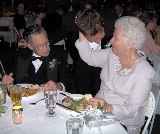 Nanny is very proud of her grandson!