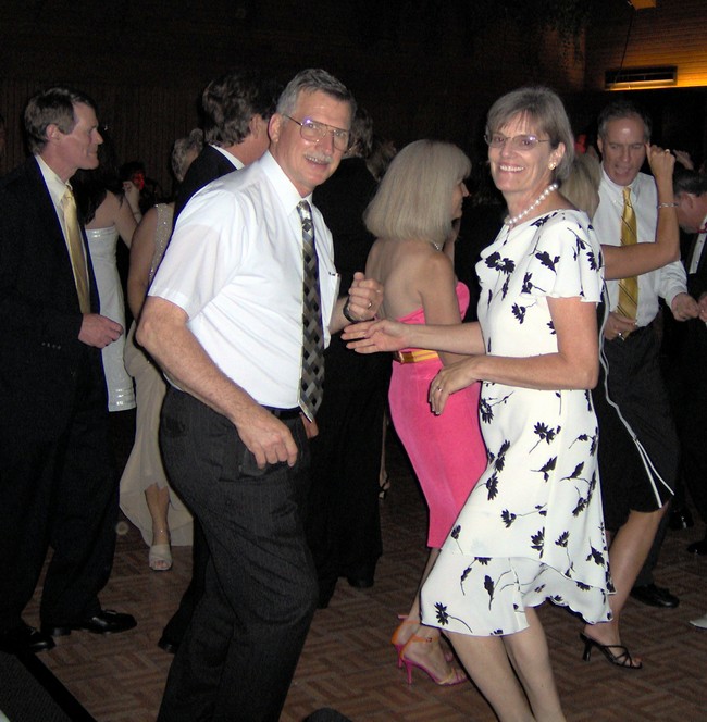 Dad and Mom cutting a rug!