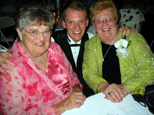 Pat with Grandma and Betty!
