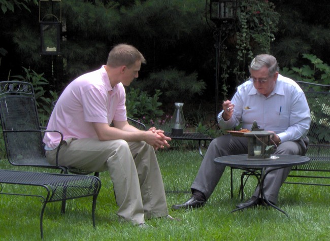 Pat and Jack relaxing!