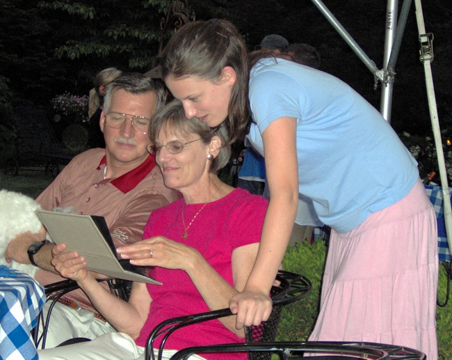Looking at pictures the old fashoined way!