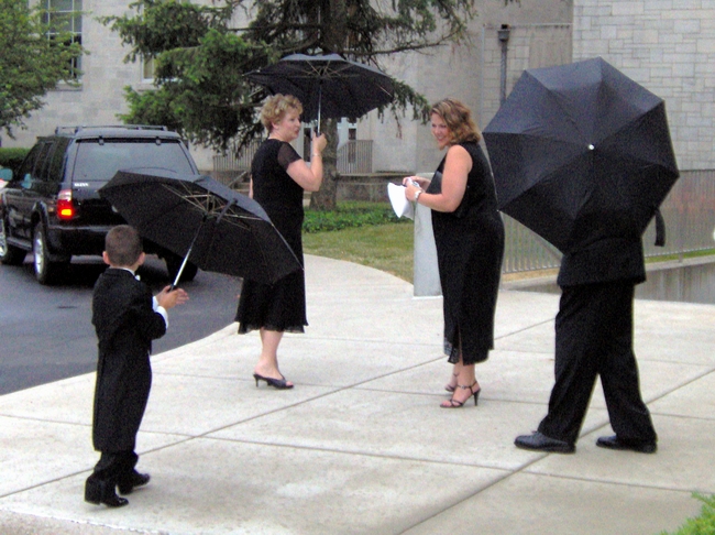 A little rain is good luck!