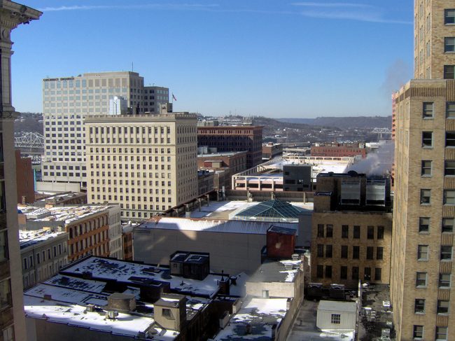The next morning, a crisp view from out hotel window!