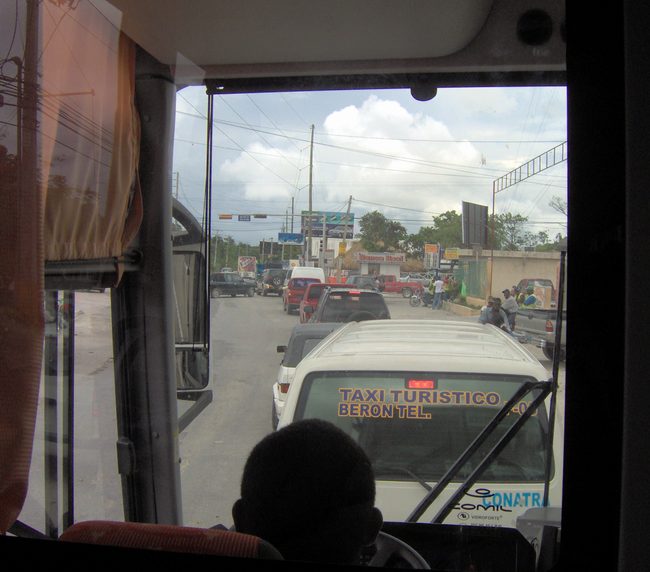 Driving to the airport was an adventure!