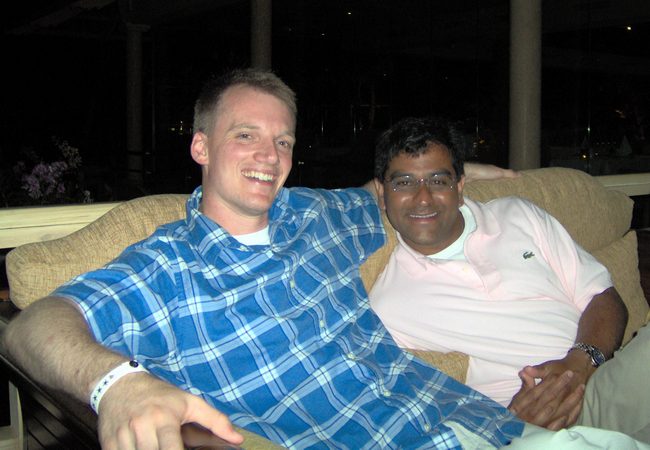 Pat and I getting close!