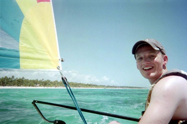 Pat was the driver of the boat!