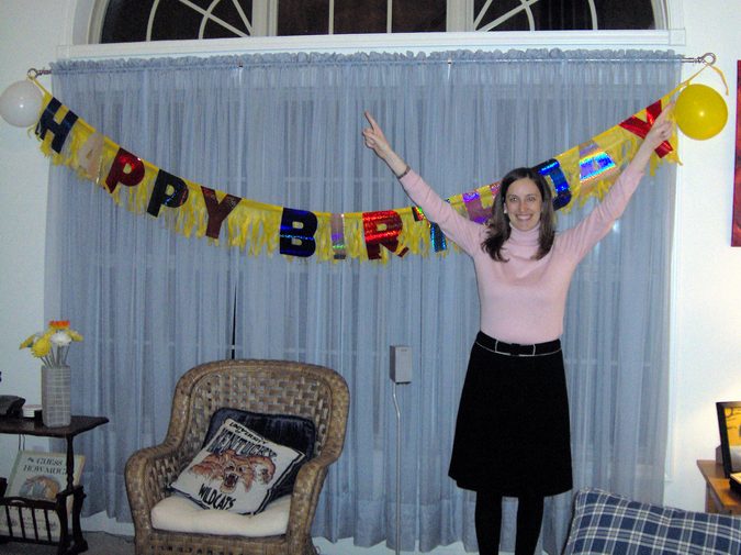 I managed to decorate a little bit which made Jen very happy!