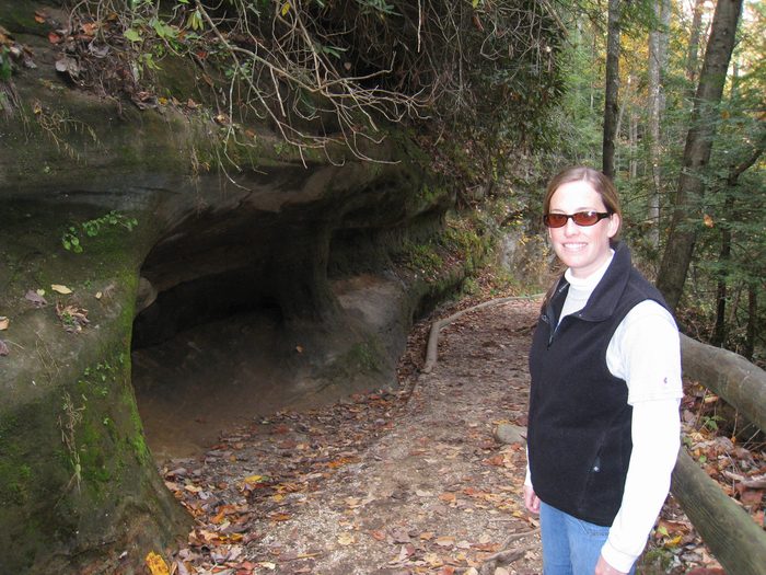 On the way down, we saw a baby natural bridge forming!  See you in a million years!