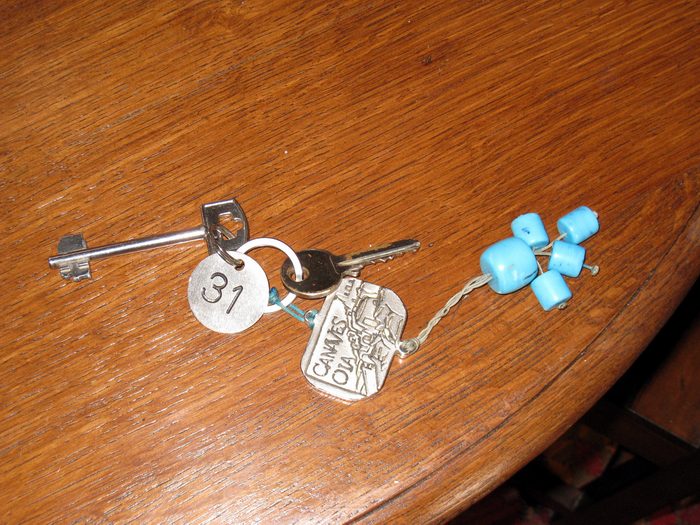 No cards here!  We had to use real keys!