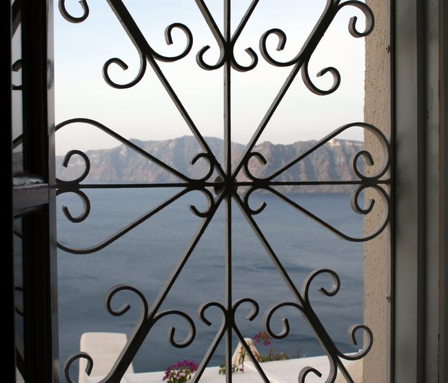 The view out of their bedroom window!