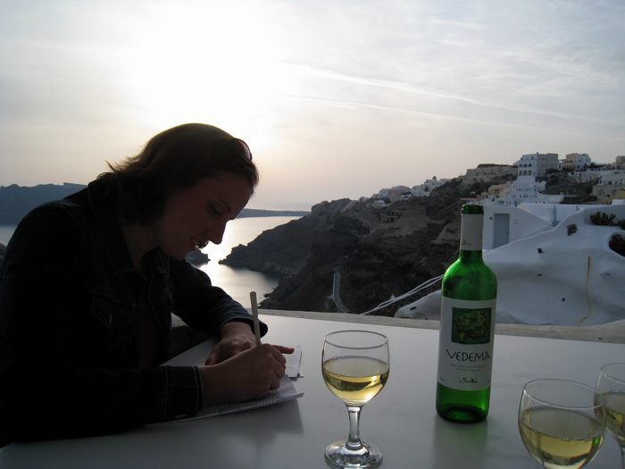 A scenic place to write postcards!