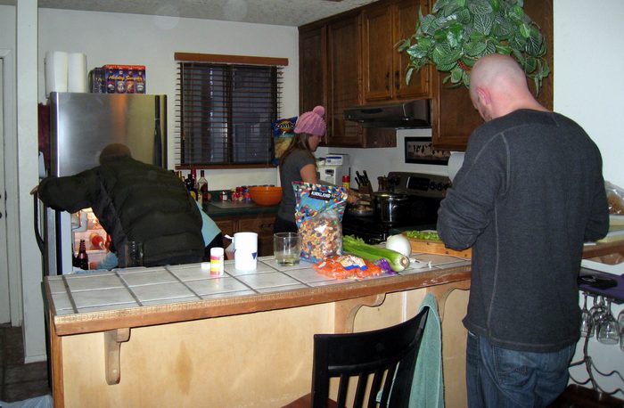 We spent a lot of time in the kitchen!  These people can cook!