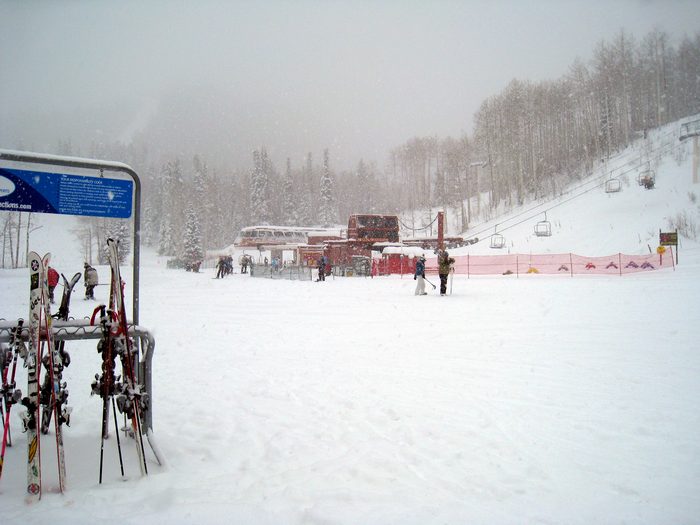 We spent the entire morning in this snowy landscape!