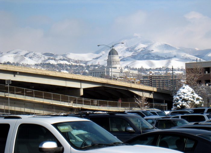 On our way to Ogden, we stopped in Salt Lake City to shop!  This is the capital building!