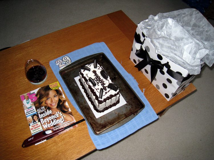 Aeriel view of Jen's birthday stuff!