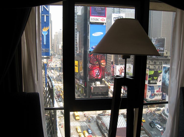 Looking through the bedroom window!