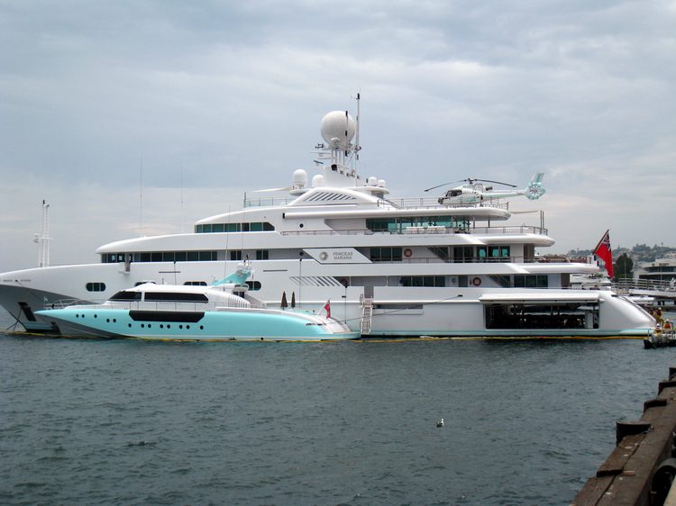 This was actually a privately chartered yacht!