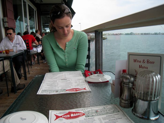 Jen picked out a fun seafood place on the water!  I actually ate thresher shark here.  I figured I would take a bite of a shark before a shark had a chance to take a bite out of me!