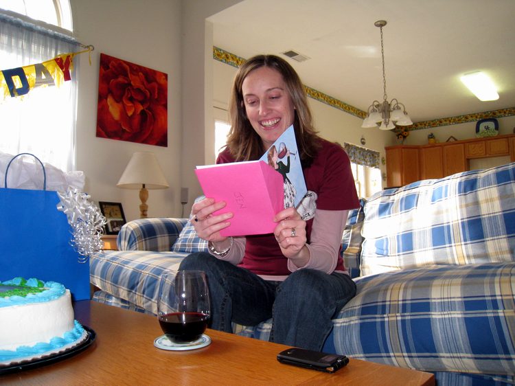 Jen loves getting cards!