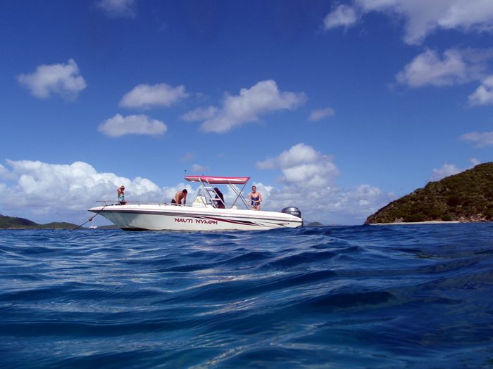 I snorkeled a little off the boat!