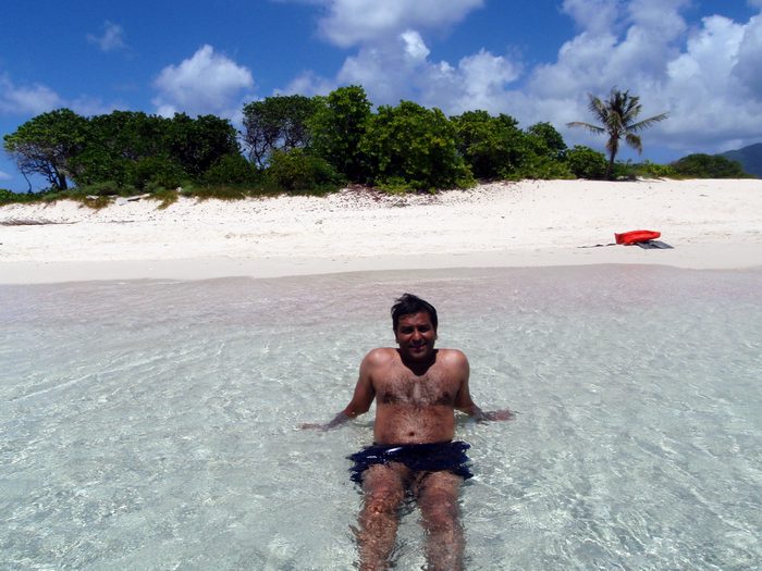 I claimed the island in our name but I think I'll have trouble defending my new homeland!